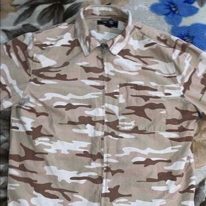 Forever 21 camouflage Zip up
